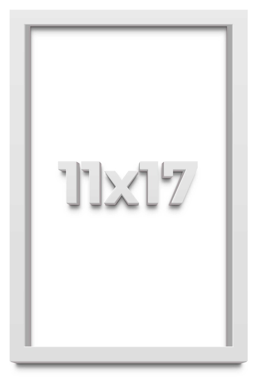 Shadow Box 1.5" Depth White Picture Frame - UV Acrylic, Backing, Hanging Hardware